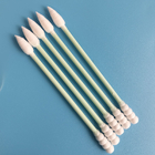 50pcs/Bag Biodegradable Green Paper Stick Qtips Cotton Bud Swab For Makeup Removing