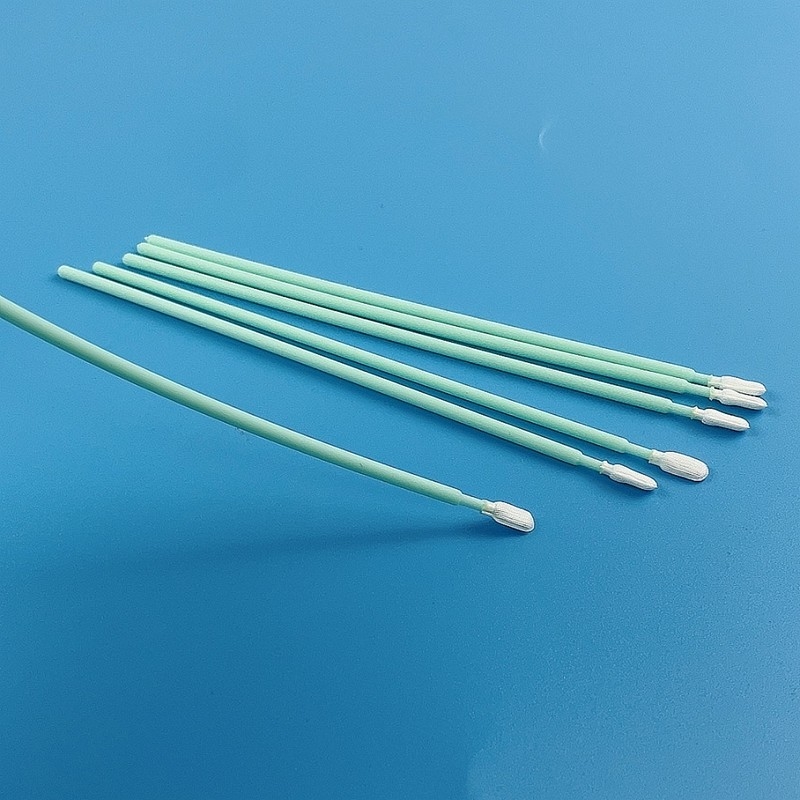 6.4'' Long Polyester Cleaning Swab Lint Free With Flexible Paddle Optical Lens Clean
