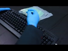 차 세정을 위한 린트 무료 라운드 검은 스펀지 폼 팁 면봉