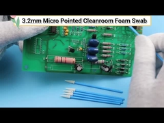 엄격한 PP는 공장 세정을 위한 끝이 뾰쪽하 스펀지 폼 팁 ESD 고청정실 면봉을 붙입니다