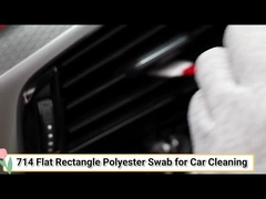 714 린트 무료 평면 사각형 다크론 청소 스틱 자동차 청소 청정실용 폴리에스터 스랩