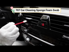 707 린트 없는 직사각형 스폰지 스틱 프린터 푸임 청소 스바브 빨간 손잡이