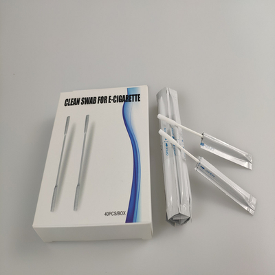 술 채워진 면은 IQOS 클린에 대해 투 헤드 면 큐팁스를 청소합니다