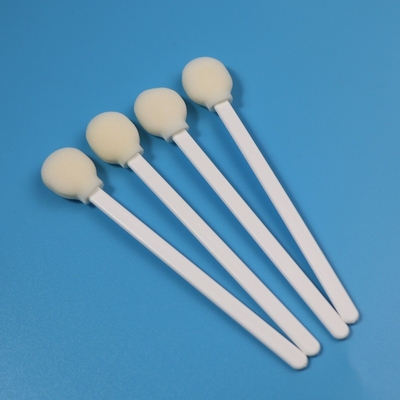 5 " 린트 무료 큰 라운드 거품은 소성 손잡이와 고청정실 면봉에게 비밀 정보를 제공했습니다