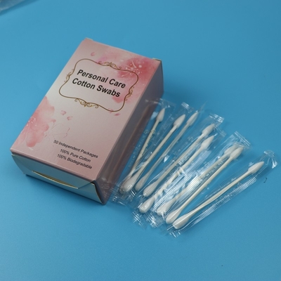 개별적 래핑한 논문 스틱 라운드와 대인 서비스를 위한 날카로운 면봉