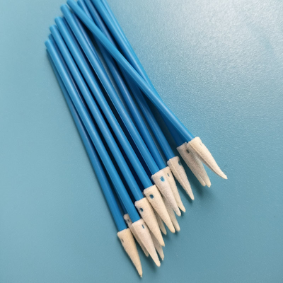 린트 자유 톱 스폼 스랩 녹색 / 빨간색 손잡이 전자 청소 Qtips