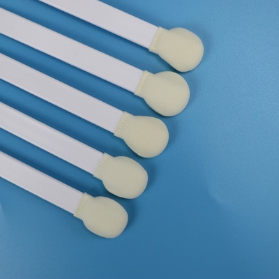 일회용 흰색 PP Stick Foam Tip Swabs 큰 둥근 스펀지 Stick Foam Head 의료 스랩