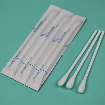 플라스틱 손잡이 미리 젖은 Qtips 알코올과 함께 의료 면화 덤불 스랩 응용기