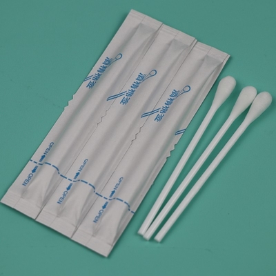 플라스틱 손잡이 미리 젖은 Qtips 알코올과 함께 의료 면화 덤불 스랩 응용기