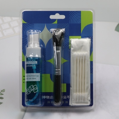 4in1 린트 무료 스크린 솜 덩어리 컴퓨터 청소 키트 액체