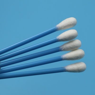 10cm 파란색 PP 스틱 큰 둥근 머리 면봉 의료용 면봉 어플리케이터, 검체 채취용