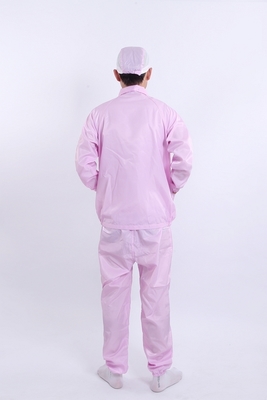 정전기 방지 노치 칼라 상의 하의 분리형 클린룸 승인 화이트/블루/핑크/블랙