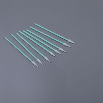 높은 흡수성 75mm를 청소하는 전자공학 광학 렌즈 PCB 키보드 간격을 위한 예리한 점 폴리에스테 면봉