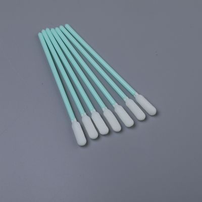 6mm 둥근 폼 톱 청소 스랩 튼튼한 녹색 손잡이 린트 무료 정밀 청소 응용기 길이 100mm
