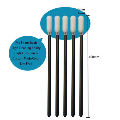 TX746 린트 프리 블랙 핸들 자동차 청소 면봉 스폰지 자세히 면봉 자동차 청소용 정밀 폼 면봉