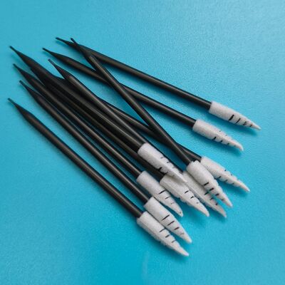 751 린트 프리 블랙 핸들 나선형 포인트 자동차 디테일링 스펀지 팁 클린룸 스펀지 헤드셋 청소용