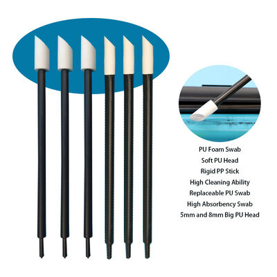 T-21 엄밀한 PP 스틱 교체 가능한 8mm PU 헤드 프린터 청소 면봉 PU 폼 면봉 루비 스틱 자세히 면봉