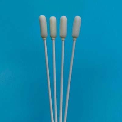 14cm 일회용 긴 PP 스틱 큰 거품 끝 구강 스랩 비생물 표본 수집 스랩 인플루엔자 테스트 샘플링 스랩