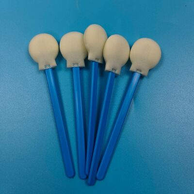 28mm 일회용 PP 스틱 대형 원형 스폰지 팁 면봉 어플리케이터 피부 관리용 원형 폼 면봉 어플리케이터