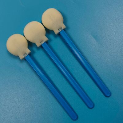 28mm 일회용 PP 스틱 대형 원형 스폰지 팁 면봉 어플리케이터 피부 관리용 원형 폼 면봉 어플리케이터