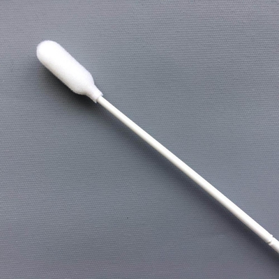 처분할 수 있는 구두 거품 면봉, 백색 PP 지팡이를 가진 의학 거품 면봉