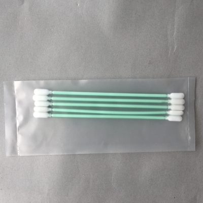 TX740B 청정실 Q 끝, 면 청소는 PCB 청소를 위한 녹색 지팡이를 닦습니다