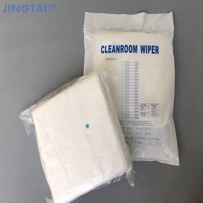 백색 폴리에스테 청소 피복 와이퍼 6" * 6" 좋은 마모 저항