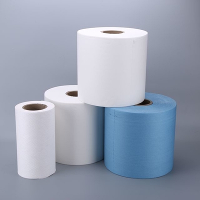 Eco 친절한 파란 청소 종이 목록, 산업 종이 수건 Rolls 25 x 37 Cm