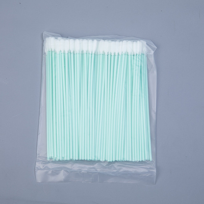 Microfiber 긴 산업 면봉, 단단한 PP 지팡이를 가진 의학 거품 면봉
