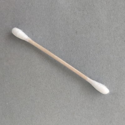 버릴 수 있는 나무로 된 100 PC 대나무 면 꽃봉오리 면봉