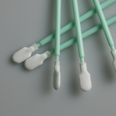 데이크론 천 라운드 해드는 산업적 고청정실 뒤스틀스 폴리에스테르 면봉을 위해 청소합니다