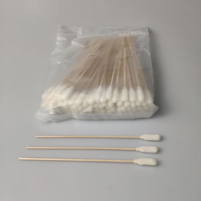 개별 패키지 나무 손잡이 15 센티미터 의학 거품 면봉
