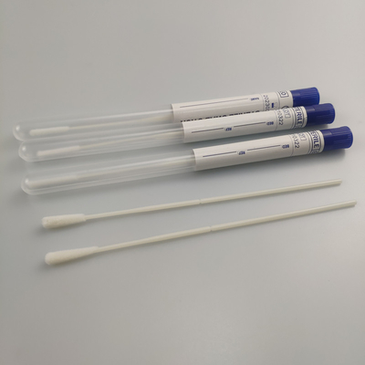 멸균 비강/구강 NP 스왑 키트 개별 포장 면봉 PP 운송 튜브 포함 흰색 OEM