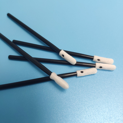 OEM 린트는 PP 핸들과 70 밀리미터 거품 티핑된 세정 면봉을 자유롭게 합니다