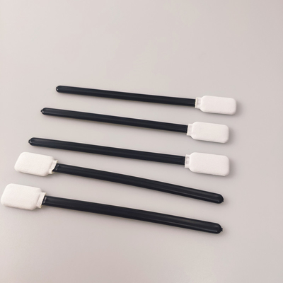 청소 블랙 핸들 더블 레이어 폴리에스터 면봉 100pcs/가방