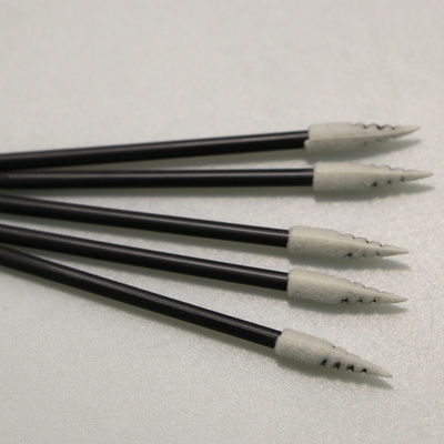 보푸라기 없는 나선형 뾰족한 거품 끝 면봉 애플리케이터 76mm 길이