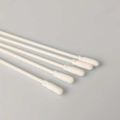 구술 비강소제법 검체 수집은 버릴 수 있는 의학 거품 면봉을 청소합니다
