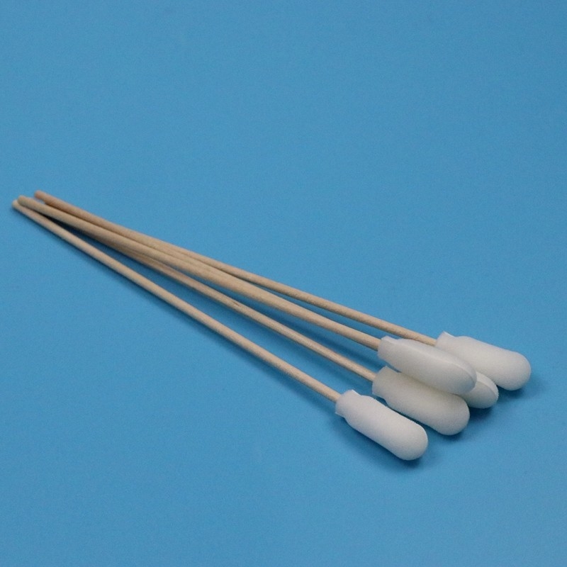 15cm 일회용 목재 스틱 스펀지 스틱 의료 폼 스랩 응용기
