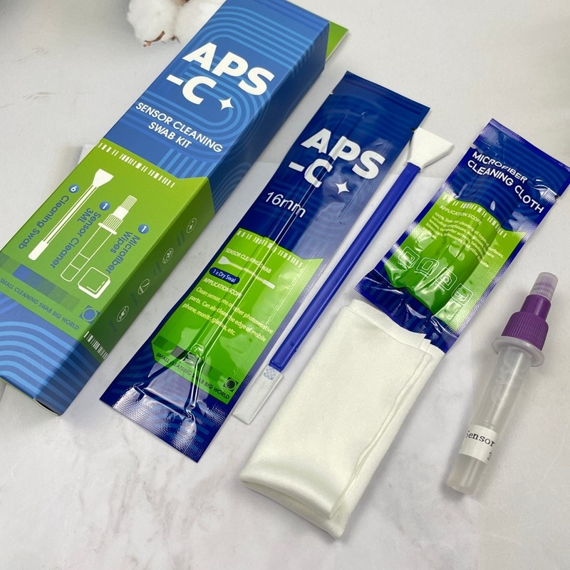 16mm APS-C 카메라 센서 청소 키트 3인1 스랩 개별 포장 CMOS / CCD 청소 도구