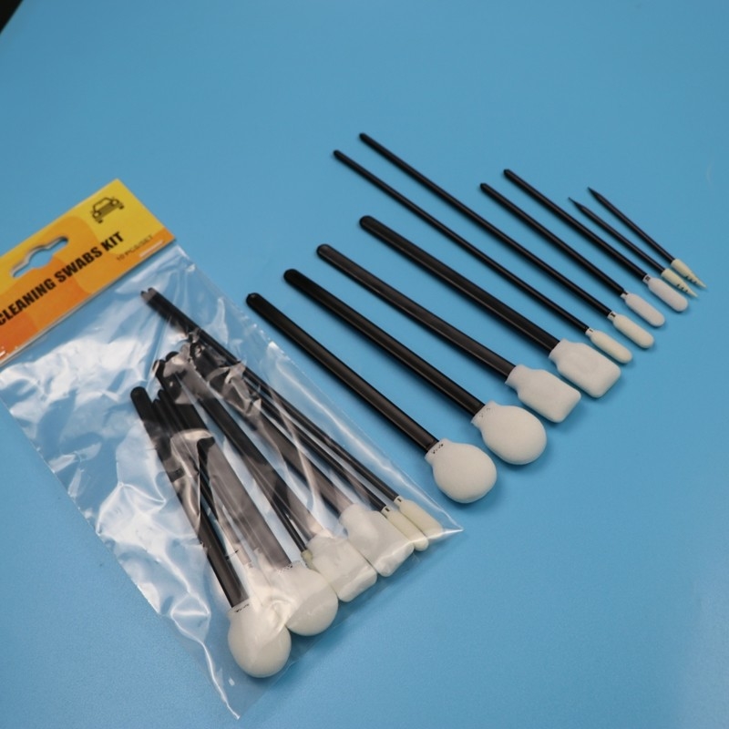 휴대용 블랙 핸들 스펀지 스펀지 스랩 정밀 청소 스랩 키트 자동차 청소 키트