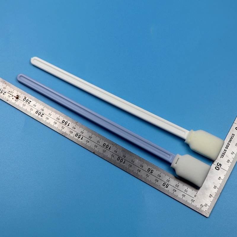 228mm 린트 없는 흰색 엑스트라 긴 손잡이 직사각형 청정실 스랩 UV 프린터 청소 폼 스랩