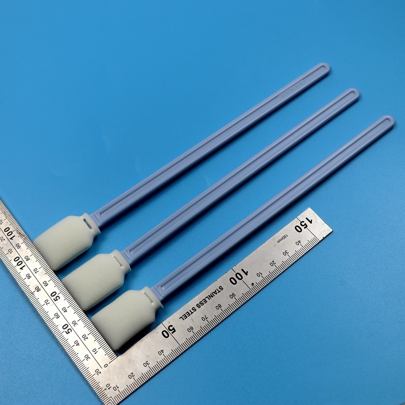 228mm Lint Free Blue Long Handle Rectangular Cleanroom Swab 큰 포맷 프린터 청소 폼 스랩