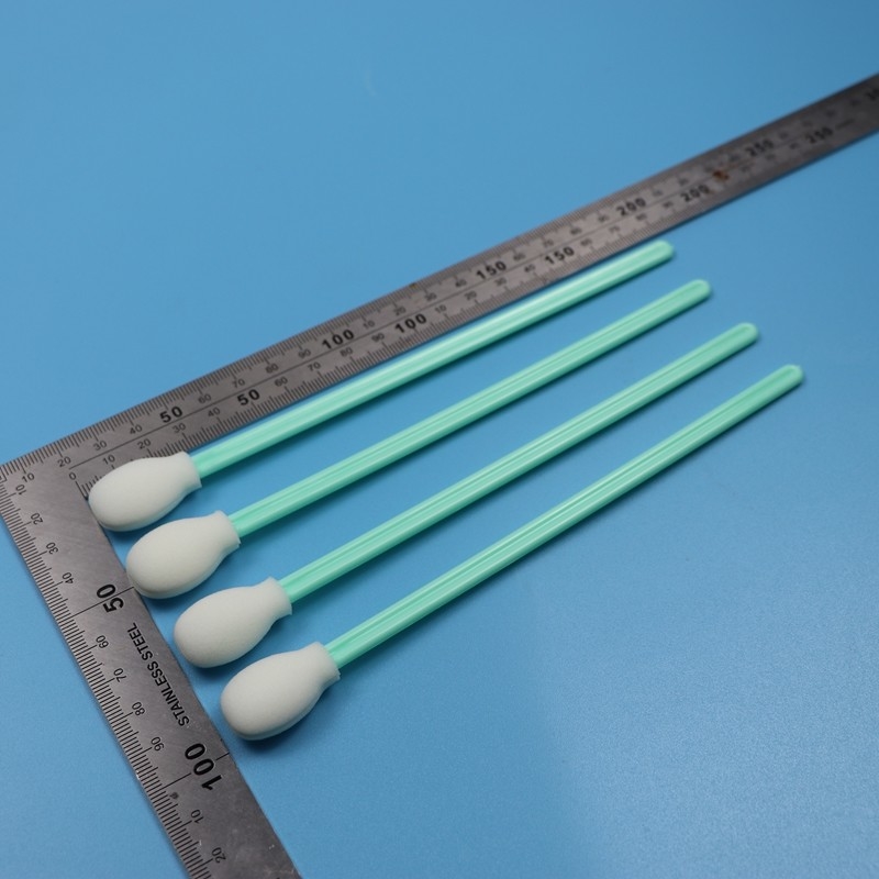180mm 린트 무료 추가 긴 손잡이 둥근 스펀지 청정실 스랩 프린터 청소 원형 폼 스랩