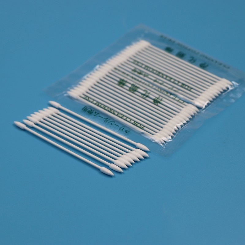 BB-003 환경 친화적 인 종이 스틱 3mm 작은 톱니 면 면 잎 화장품 Qtips 청정실 면 잎 스랩