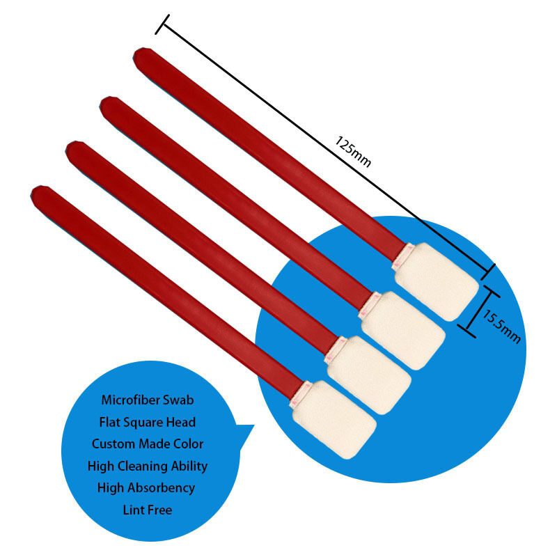 714 린트 프리 플랫 스퀘어 자동차 청소 자세히 면봉 스크린 청소용 극세사 클랜룸 면봉