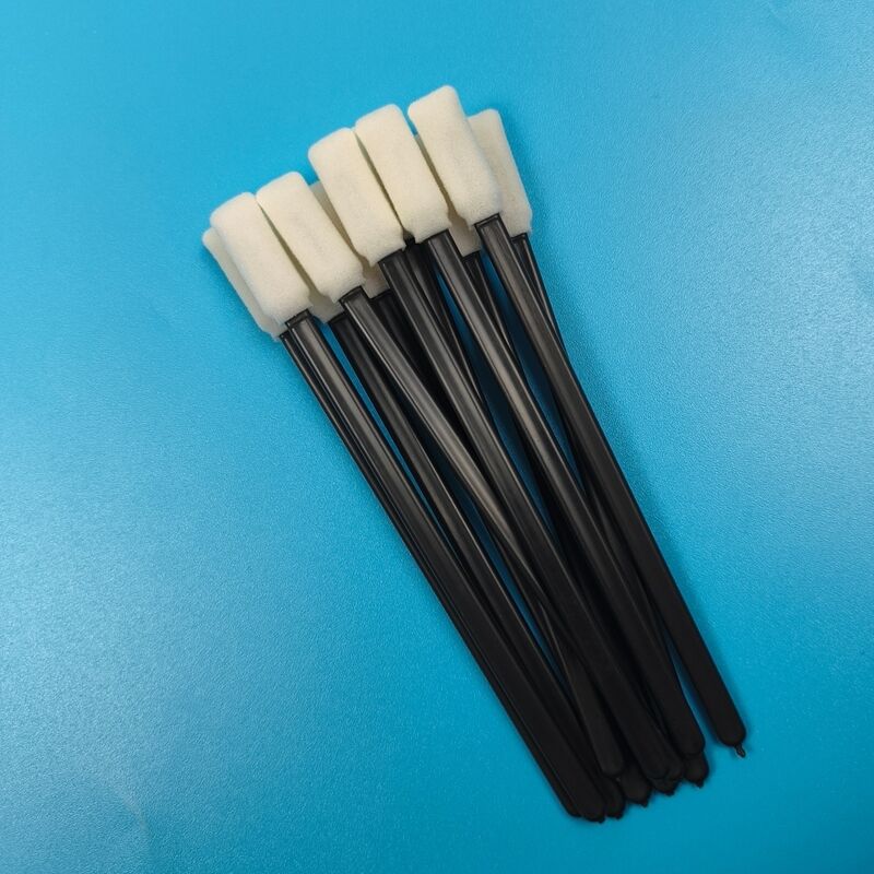 TX712 Lint Free Plastic Handle Sponge Swab Cleanroom Foam Tip Printer Cleaning Swab Detailing Swab