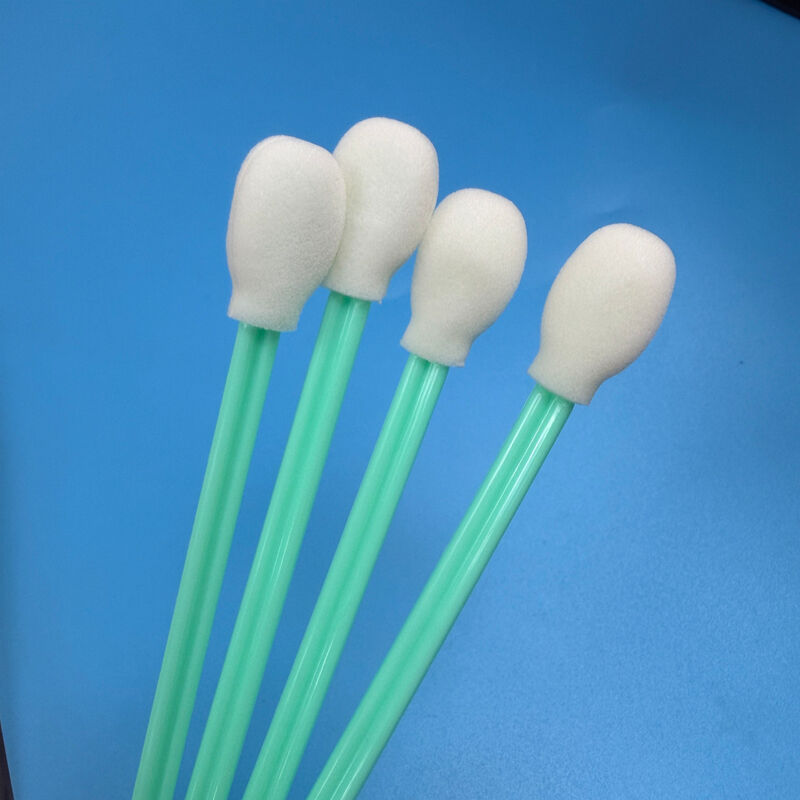 180mm 원형 스폰지 면봉 - 녹색 손잡이, 50개 - AC 통풍구, 대시 틈새, 시트 트랙 및 성에 제거 그릴용 - 자동차